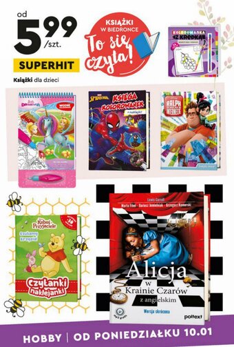 Biedronka Książki dla dzieci oferta