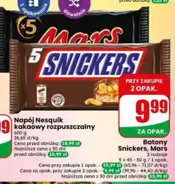 Dino Batony Snickers, Mars oferta