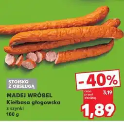 Kaufland MADEJ WRÓBEL Kiełbasa głogowska z szynki 100 g oferta