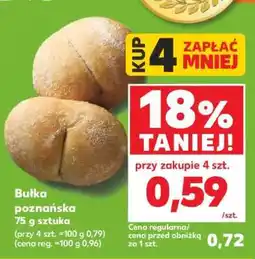 Kaufland Bułka poznańska 75 g sztuka oferta