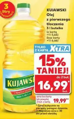 Kaufland KUJAWSKI Olej z pierwszego tłoczenia 3 l butelka oferta
