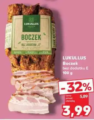 Kaufland LUKULLUS Boczek bez dodatku „E” 100 g oferta