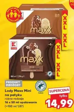 Kaufland Lody Maxx Mini na patyku oferta