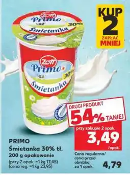Kaufland PRIMO Śmietanka 30% tł. 200 g opakowanie oferta