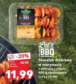 Kaufland Szaszłyk drobiowy w marynacie z papryką i cebulą 400 g opakowanie oferta