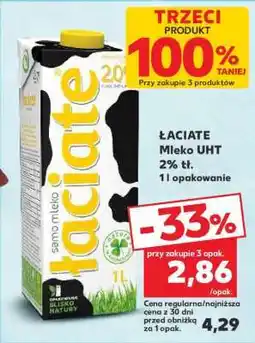 Kaufland ŁACIATE Mleko UHT 2 % tl oferta