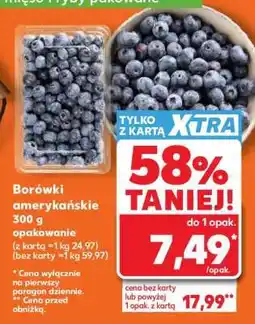 Kaufland Borówki amerykańskie 300 g opakowanie oferta