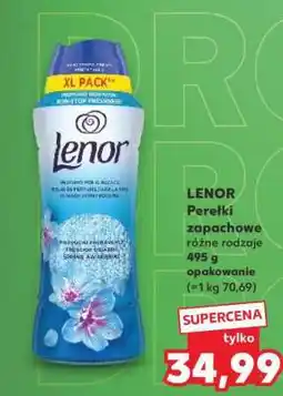 Kaufland LENOR Perełki zapachowe różne rodzaje 495 g opakowanie oferta