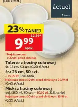 Auchan Talerze z trzciny cukrowej oferta
