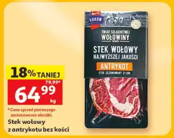 Auchan Stek wołowy z antrykotu bez kości oferta