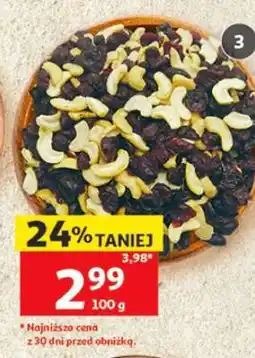 Auchan Orzechy nerkowca z żurawiną oferta