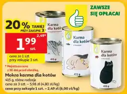 Auchan Mokra karma dla kotów oferta
