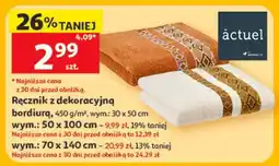 Auchan Ręcznik z dekoracyjną bordiurą oferta