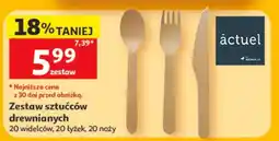 Auchan Zestaw sztućców drewnianych oferta