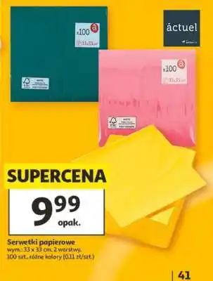 Auchan Serwetki papierowe oferta