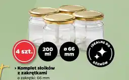 Netto Komplet słoików z zakrętkami 4-pak 315 ml 82 mm oferta