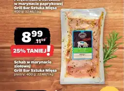 Netto Schab w marynacie ziołowej Grill Bar Sztuka Mięsa plastry oferta