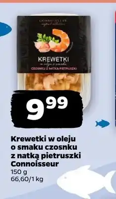 Netto Krewetki w oleju o smaku czosnku z natką pietruszki Connoisseur oferta