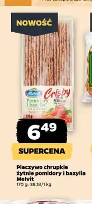 Netto Pieczywo chrupkie żytnie pomidory i bazylia Melvit oferta
