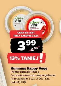 Netto Hummus pomidorowy Happy Vege oferta