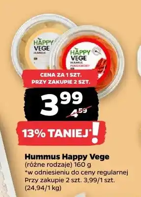 Netto Hummus pomidorowy Happy Vege oferta