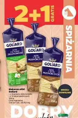 Netto Makaron nitki z 4 jaj kury zielononóżki Goliard oferta