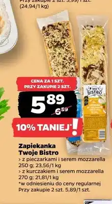 Netto Zapiekanka z pieczarkami i serem mozzarella Twoje Bistro oferta