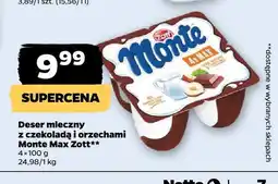 Netto Deser mleczny z czekoladą i orzechami Monte Max Zott 4-pak oferta