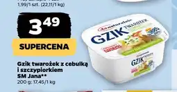 Netto Gzik twarożek z cebulką i szczypiorkiem SM Jana oferta