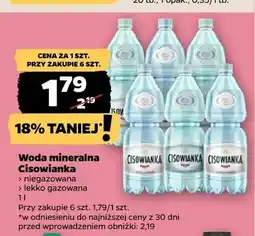 Netto Woda mineralna Cisowianka niegazowana oferta