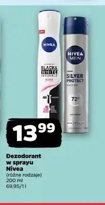 Netto Dezodorant w sprayu Nivea Black & White Invisible Clear oferta