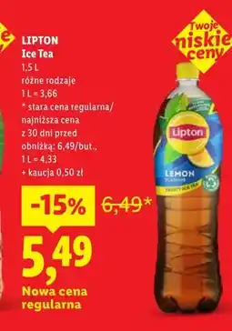 Lidl Napój Lipton Ice Tea oferta