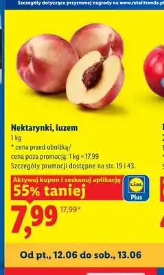 Lidl Nektarynki luzem oferta
