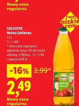 Lidl Nektar jabłkowy Solevita oferta