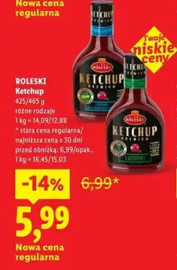 Lidl Ketchup łagodny Roleski oferta