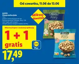 Lidl Pistacje kalifornijskie prażone i solone Alesto oferta
