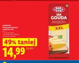 Lidl Ser gouda Kuchmistrza Mlekovita w plastrach XXL oferta