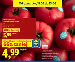 Lidl Pomidory malinowe Jedyne luzem polskie oferta