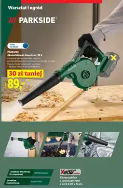 Lidl Akumulatorowa dmuchawa PARKSIDE oferta