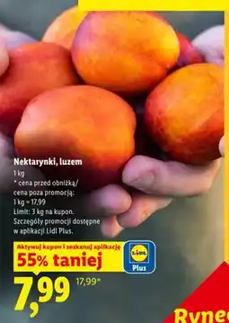 Lidl Nektarynki luzem oferta
