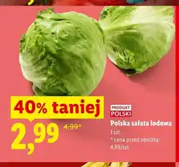 Lidl Sałata lodowa polska oferta