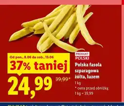Lidl Fasola szparagowa żółta polska luzem oferta