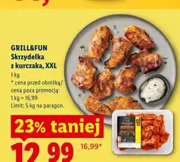 Lidl Skrzydełka z kurczaka Grill&Fun XXL oferta