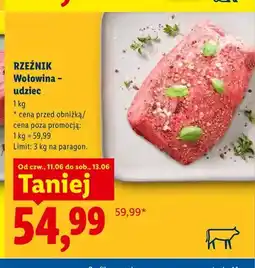 Lidl Wołowina udziec Rzeźnik oferta