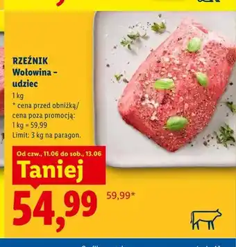Lidl Wołowina udziec Rzeźnik oferta