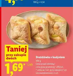 Lidl Drożdżówka z budyniem oferta
