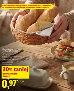 Lidl Bułka na zakwasie z wydłużonej fermentacji oferta
