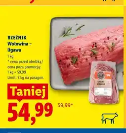 Lidl Wołowina ligawa Rzeźnik oferta