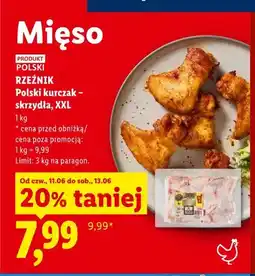 Lidl Polski kurczak skrzydła Rzeźnik XXL oferta