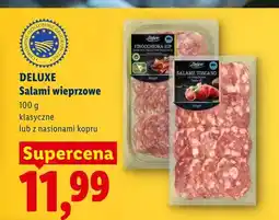 Lidl Salami wieprzowe klasyczne Deluxe oferta